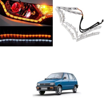 PECUNIA Car LED Strip Interior Ambient Lighting Daytime Running Light X386 Headlight Car LED for Maruti Suzuki (12 V, 12 W)(800, Universal For Car, Pack of 2)