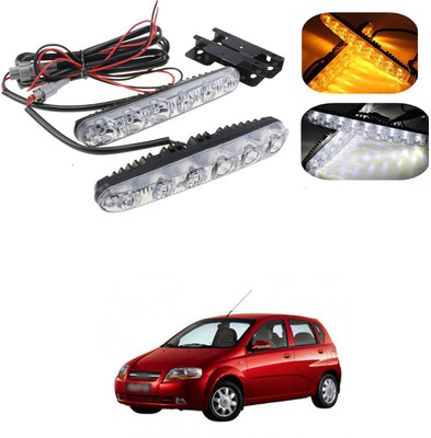 PECUNIA Car LED Strip Interior Ambient Lighting Daytime Running Light X42 Headlight Car LED (12 V, 12 W)(Aveo UVA, Universal For Car, Pack of 2)