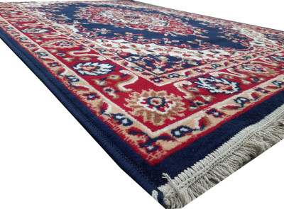 Acarpet Blue Polypropylene Carpet(7 ft,  X 10 ft, Rectangle)