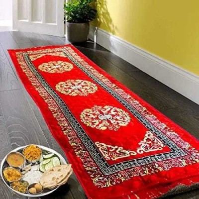 NAETRI Red Cotton Area Rug(2 ft,  X 5 ft, Rectangle)