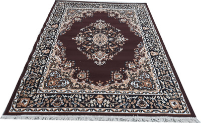 BhCarpet Brown Polyester Carpet(3 ft,  X 5 ft, Rectangle)