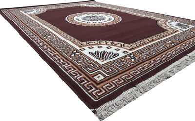 AyanCarpets Brown Polypropylene Carpet(6 ft,  X 8 ft, Rectangle)