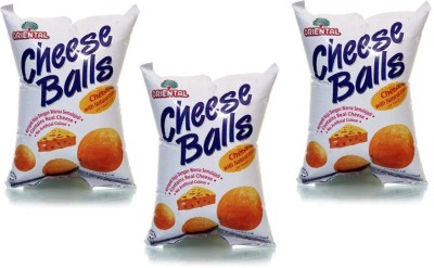 oriental Cheese Ball - 60 gm | Ready & Tasty Snack | Pack of 3 (Imported) Chips(3 x 60 g)