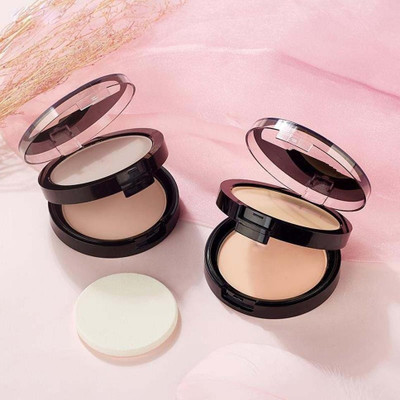 MYEONG matte & creamy finish 2 in 1 compact and concealer pressed powder Combo Compact(beige, 36 g)