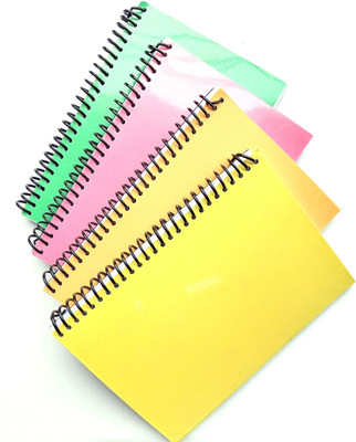SHARMA BUSINESS Spiral Notebook For School and College Student ,Set of 4,200 Pages A4 Note Book Unruled 200 Pages(White, Pack of 4)