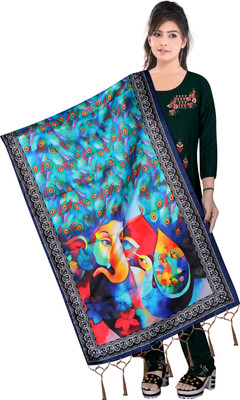 Bloviate Silk Blend Floral Print Women Dupatta