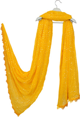 INVENT FASHION Chiffon Embellished Women Dupatta