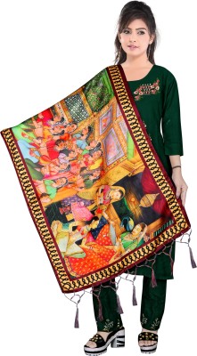 MAHADEV ENTERPRISE Silk Blend, Cotton Blend Printed Women Dupatta