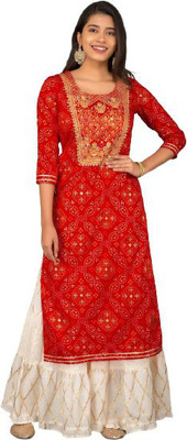 AarfaGarment Women Kurti Sharara Set