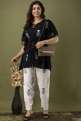 Zyla Women Kaftan Pant Set