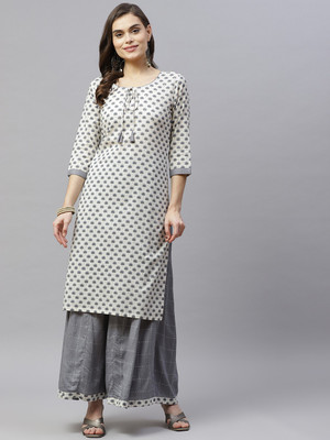 MIRAVAN Women Kurta Palazzo Set