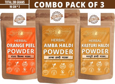 Ayur Blessing Amba Haldi, Orange Peel and Kasturi HaldiFace Pack Powder(288 g)