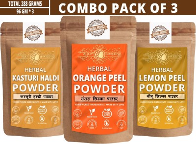 Ayur Blessing Orange Peel, Kasturi Haldi and Lemon PeelFace Pack Powder(288 g)