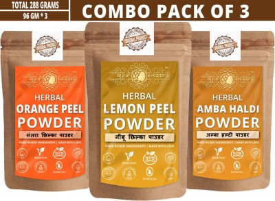 Ayur Blessing Lemon Peel, Orange Peel and Amba HaldiFace Pack Powder(288 g)