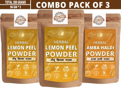 Ayur Blessing Lemon Peel, Lemon Peel and Amba HaldiFace Pack Powder(288 g)