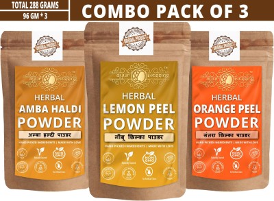 Ayur Blessing Lemon Peel, Amba Haldi and Orange PeelFace Pack Powder(288 g)