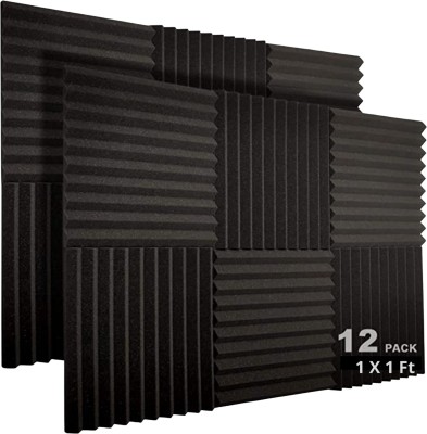 Cambik Foam Wedge Wall(12 Panels Black)