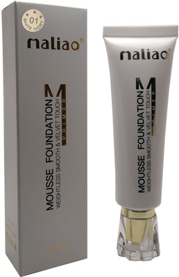maliao Mousse Weightless Smooth And Velvet Touch Primer Foundation White Ivory Foundation(White Ivory, 30 ml)