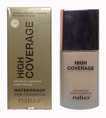 maliao High Coverage Water Proof Base Foundation White Ivory S1 Foundation(White Ivory, 40 ml)