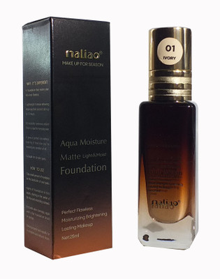maliao Aqua Moisture Matte Light and Moist Foundation Soft ivory Foundation(Soft ivory, 25 ml)