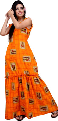 CLYMAA Flared/A-line Gown(Yellow)