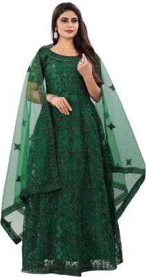 KV Fashion Anarkali Gown(Green)