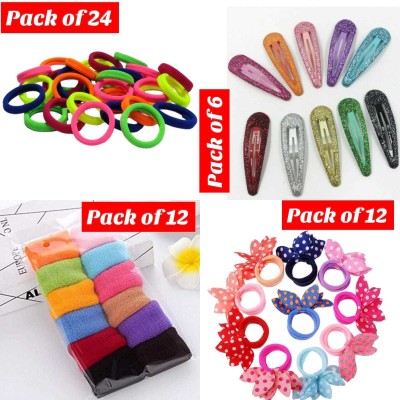 alamodey Combo(Pack of 54) Hair Accessory Set(Multicolor)