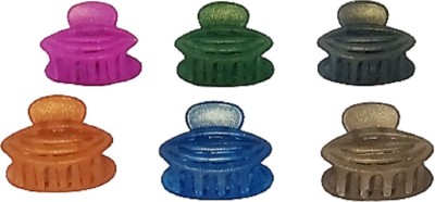 Divyanifashions MULTI COLOUR HAIR CLUTCHER PACK OF SIX Hair Claw(Multicolor)