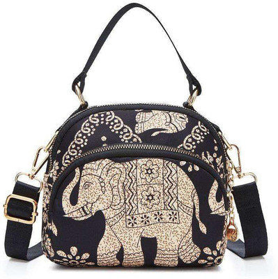 WANQLYN Women Black, Beige Handbag
