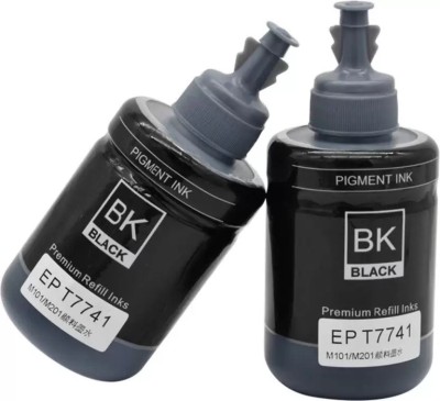 ZOKIO 774 Refill Ink for Epson M100 , M105 , M200 , M205 , L655 (120ML X 2 PCS ) Black Ink Bottle