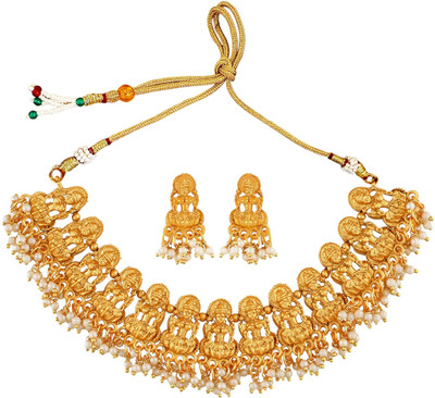 ADF Alloy Gold, White Jewellery Set(Pack of 1)