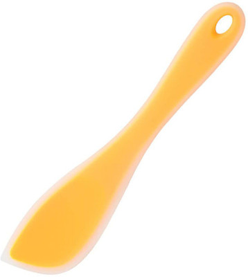 Besillia Heat Resistant Silicone Spatulas Set Flexible Spatula Set (Yellow, Pack of 1) Non-Stick Spatula(Pack of 1)