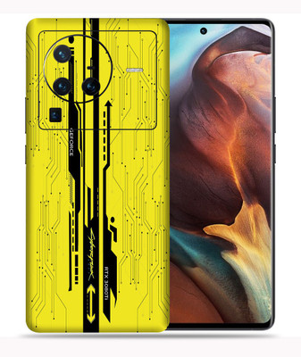 SkinoMania Vivo X80 Pro-5G Mobile Skin(-Yellow-Cyberpunk)