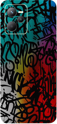 AsSkin Realme C35 Mobile Skin(Ultra Super Graffiti Text Skin With High Matte Finish..0786)