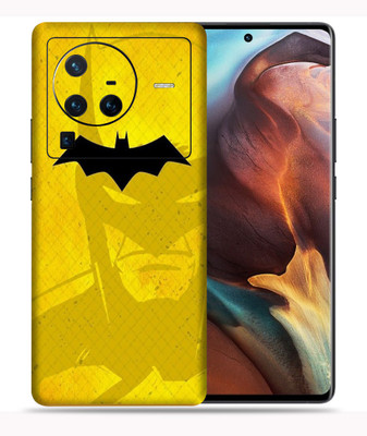 SkinoMania Vivo X80 Pro-5G Mobile Skin(Yellow-Batman)