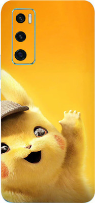 AsSkin Vivo V20 Se Mobile Skin(Ultra Super Baby Pikachu Skin With High Gloss Finish).)