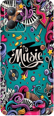 AsSkin Realme C35 Mobile Skin(Ultra Super Music Graffiti Skin With High Matte Finish..0786)