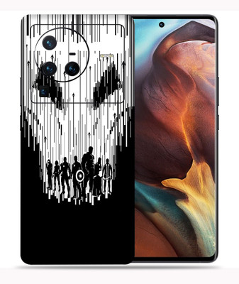 SkinoMania Vivo X80 Pro-5G Mobile Skin(B&W Avengers)
