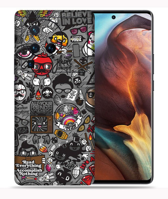 SkinoMania Vivo X80 Pro-5G Mobile Skin(Multicolor Zombie-Graffiti)
