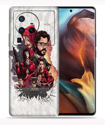 SkinoMania Vivo X80 Pro-5G Mobile Skin(Multicolor Poster-Art-Design)