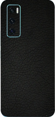 AsSkin Vivo V20 Se Mobile Skin(Ultra Super Black Leather Skin With High Gloss Finish).)