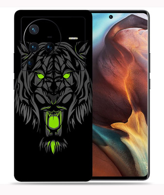 SkinoMania Vivo X80 Pro-5G Mobile Skin(Multicolour Tiger-Green)