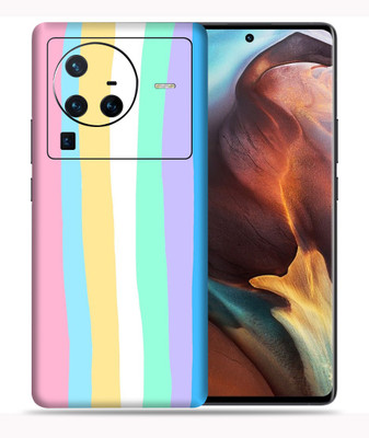 SkinoMania Vivo X80 Pro-5G Mobile Skin(Multicolor Fade-Lines)