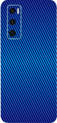AsSkin Vivo V20 Se, vivo v20 se Mobile Skin(Ultra Super Blue Carbon Fiber With High Matte Finish.)