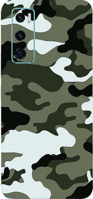 AsSkin Vivo V20 Se, vivo v20 se Mobile Skin(Ultra Super Military Winter Camouflage With High Matte Finish.)