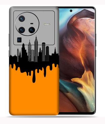 SkinoMania Vivo X80 Pro-5G Mobile Skin(Multicolor Building-Art)