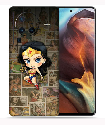 SkinoMania Vivo X80 Pro-5G Mobile Skin(Multicolor Wonder-Women-Comic)