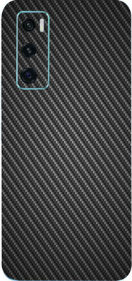 Jeeva Creation Vivo V20 Se Mobile Skin(Ultra Super Black Carbon Fiber Skin With High Matte Finish..,)