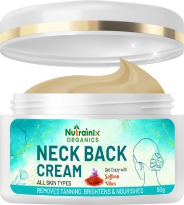 Nutrainix Organics Neck Back Cream Removes Fine Lines & Tanning - Suitable for All Skin Types(50 g)