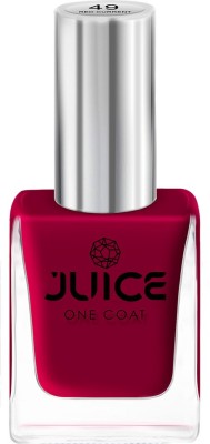 Juice One Coat Long Lasting Quick Dry Chip Resistant Nail Polish 11 ml Red Current - 049